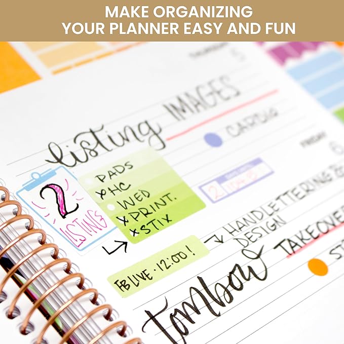 bloom daily planners Color Coding Planner Stickers - 1/4" Dot Labels - Six Sheets, 1000+ Stickers Per Pack!