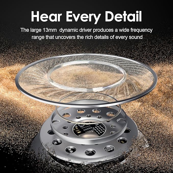 Bluetooth Headphones, 150H Playtime Wireless Bluetooth Earbuds with Earhooks, w/Mic in-Ear Magnetic Neckband Earphone, IPX7 Sweatproof Deep Bass Headset for Home, Traveling, Outdoor, Business Trips