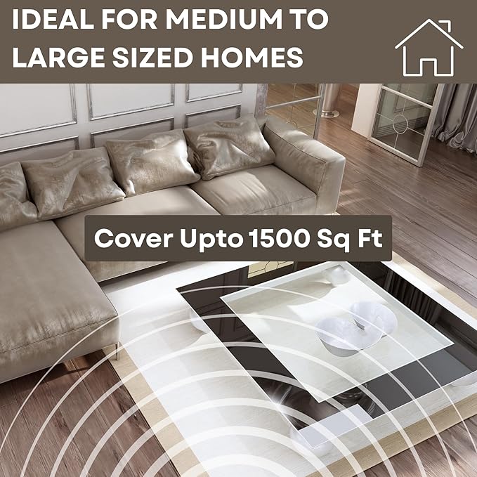 Max Diffuser for Home – Waterless Scent Diffuser with Wireless Control & Programmable Settings | Covers 1500 Sq Ft | Cold-Air Technology | Gold | Hotel Oils Included