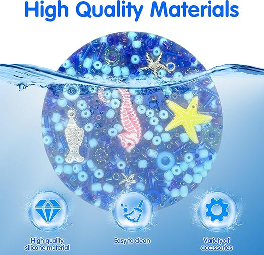 2 Pcs Picky Pads, Multicolor Picking Pad, Skin Picking Fidget Toys with Tweezer, Sensory Pick Pad, Valentine Gift for Adults with Anxiety, ADHD, Relief Stress (Round(Pink+Blue))