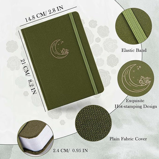 Bullet Dotted Journal, No Bleed Thick 160gsm Dotted Journal, A5 Dot Notebook, 5.8 X 8.2 IN, Hardcover Notebooks for Personal Organizers