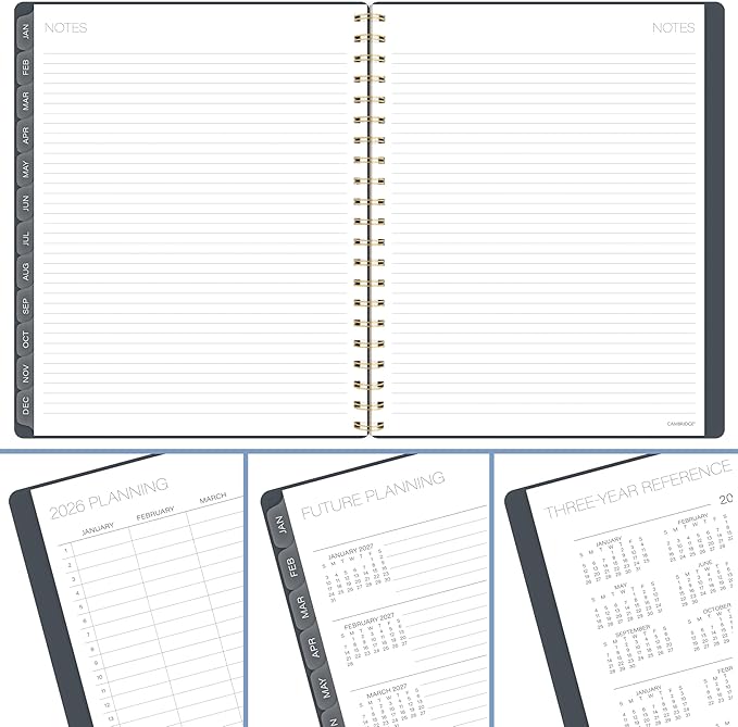 Cambridge 2026 Planner, Weekly & Monthly, 8-1/2" x 11", Large, Hera (1765-905-26)