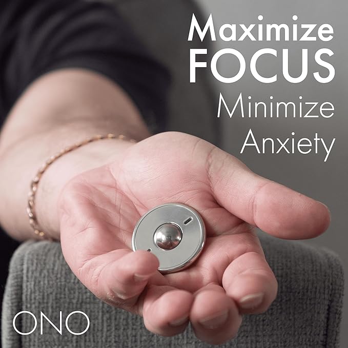ONO Scroller- Handheld Fidget Toy for Adults | Help Relieve Stress, Anxiety, Tension | Promotes Focus, Clarity | Compact, Portable Design (Scroller Natural SS)