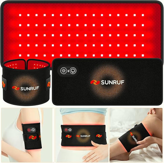 Cordless Red Light Therapy for Body, Portable Light Therapy Pad, 660&850nm Infrared Light Therapy for Back Waist Shoulder Knee Joint, Home Outdoor Using, Gifts for Women Men (13.6"x5.9")