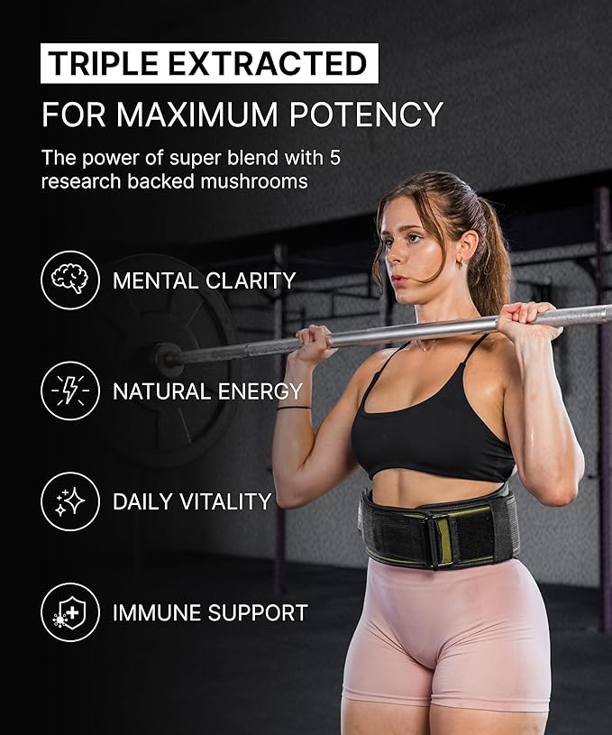 Lions Mane Mushroom Complex - 5300 mg Adaptogenic Blend for Memory, Focus and Immune Support - 5 in 1 Lionsmane, Chaga, Maitake, Shiitake and Reishi Extract - Nootropic Mushroom Supplement Capsules