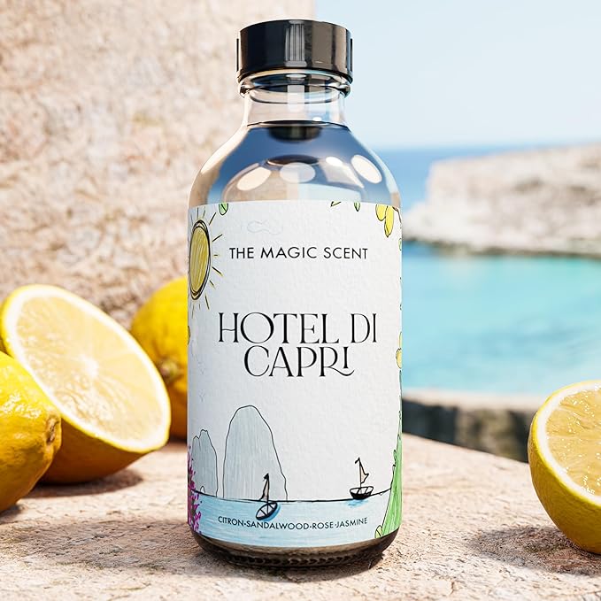 Hotel Di Capri Hotel Scent Diffuser Oil - Cold-Air & Ultrasonic Fragrance Oil for Diffuser - HVAC scents Inspired by Capri, Italy - Essential Oils for Diffusers - 8.5 fl oz, 250 mL