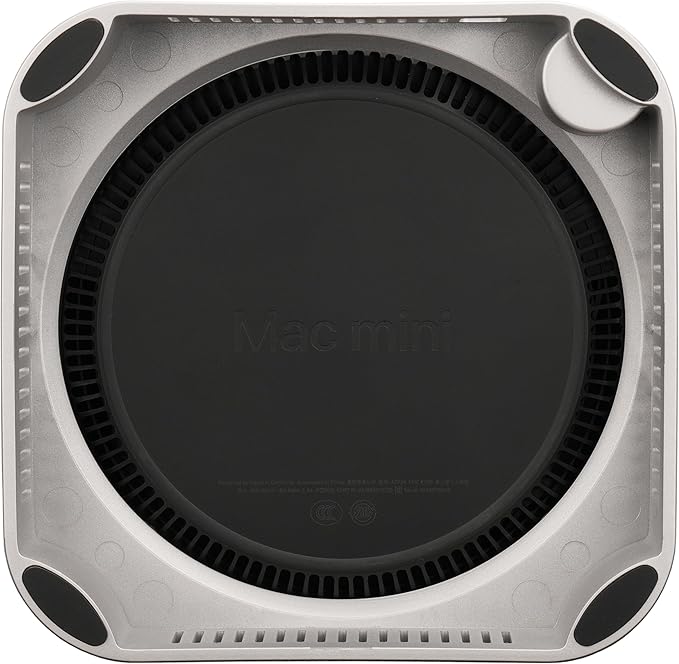 Mac mini M4 Stand, Silver Holder for Mac mini M4/M4 Pro 2024 Ventilation Heat Dissipation Cooling Desk Mount Accessories