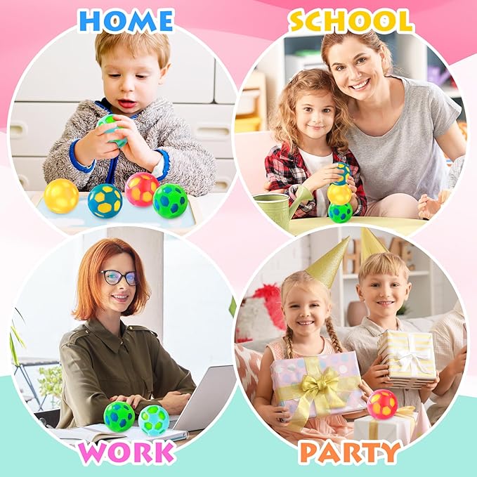 Stress Balls for Kids ,Fidget Toys Squishy, Squeezy, Stretchy Stress Fidget Balls, Slow Rising Squishy Ball for Party Favors, Classroom Prize, Travel Toy Gift, Hand Therapy Sensory Toy