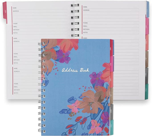 Erin Condren Inspired Collection Sky Flowers A5 Address Book