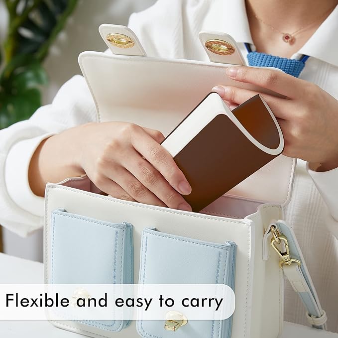 feela 16 Pack Soft Cover Journal Bulk, Lined Notebooks College Ruled for Work for Women Girl Writing, Blank Travel Journal Note Taking Notebook School Business Supplies, 8.2” x 5.5”, A5, Brown