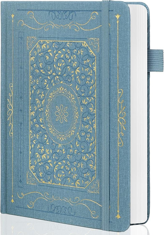 TIEFOSSI Bullet Dotted Notebook, 160gsm Thick Paper, Hardcover Dot Grid Journals for Women Men, 192 pages, for Travel, School and Office Use