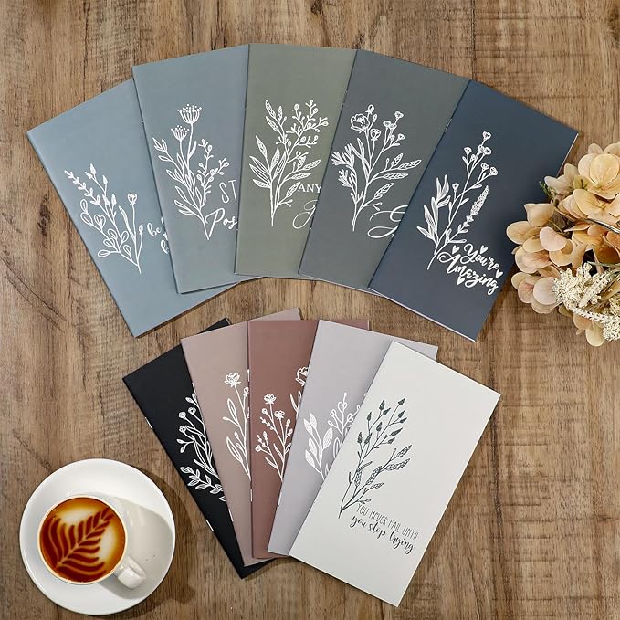 Qilery 30 Pcs Open House Gifts Bulk Habit Tracker Planner Bulk 2025 Pocket Calendars to Do List Weekly Goals Notepads for Employee Appreciation Housekeeping Teacher Welcome Gifts(Aesthetic Optimistic)