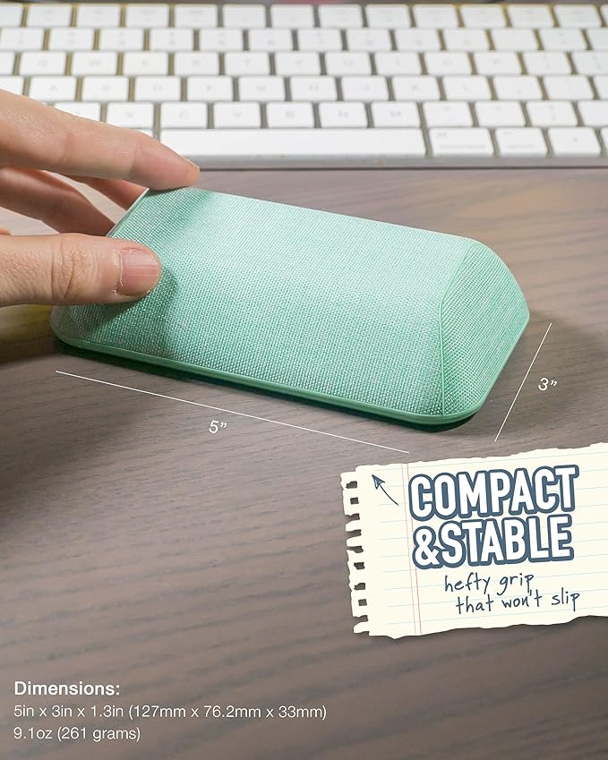 Smartish® Magnetic Cord Holder - Bigger Cable Wrangler Organizer with Magnet Clips for Charger Management on Desktop, Nightstand, or Side Table - Holds 6+ Cables - Teal Me More