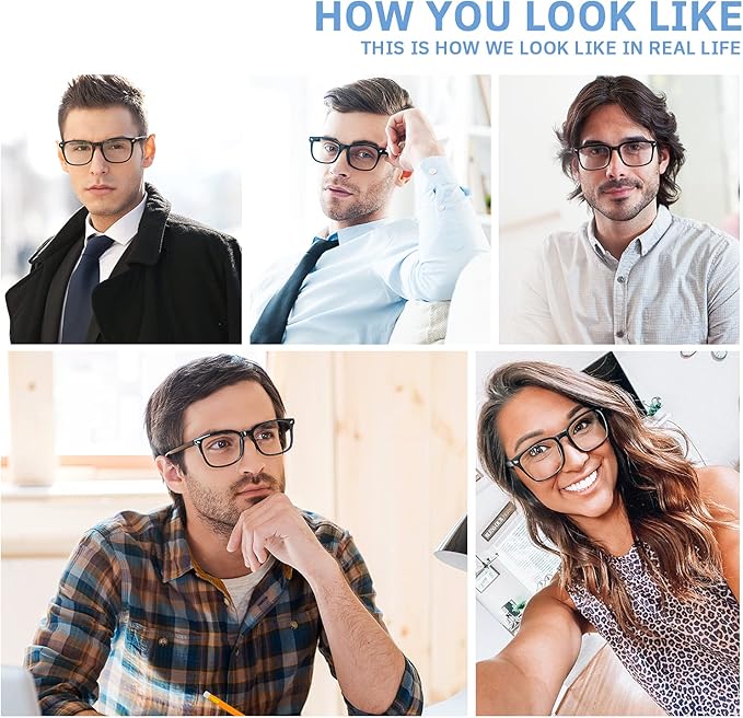 CCVOO Reading Glasses for Women/Men, Eyeglasses, Blue Light Readers for Women/Men, Computer Eye Glasses, Cheaters