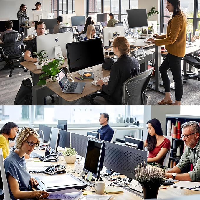 【2-Pack】20 Inch Computer Privacy Screen for 16:9 Monitors with Anti-Spy Anti-Glare Filter, Blue Light Blocking & Eye Protection, Removable Anti-Scratch HD Clarity Screen Protector