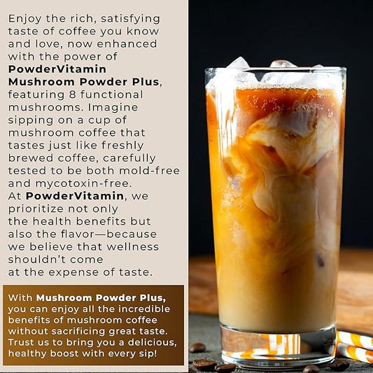 Organic Mushroom Coffee Certified Mold & Mycotoxin Free GrassFed Collagen Types I & III 8 Fruiting Body Mushrooms Tested for BetaGlucans Focus Energy Digestion & Immunity 15 Servings