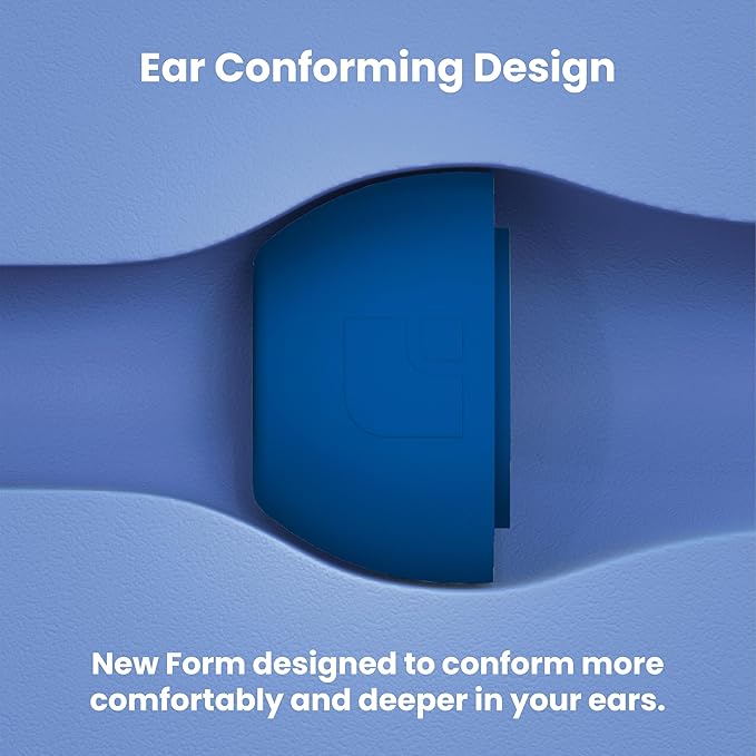 Foam Masters Ultra-Premium Memory Foam Ear Tips for AirPods Pro 1st & 2nd Gen | 3 Pairs | New Ver. | Secure Fit | Super Comfort | Better Noise Cancel | Replacement Buds (Assorted S/M/L, Blue)
