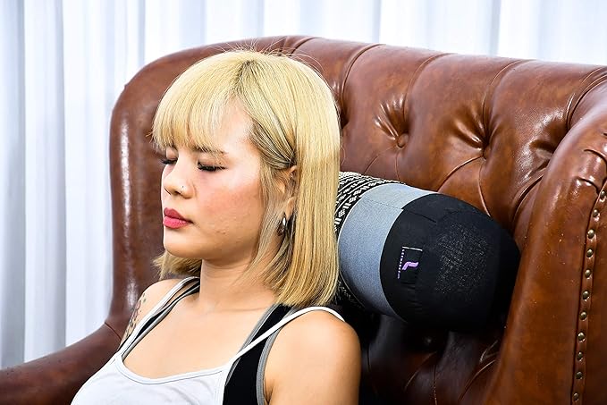 Leewadee Small Yoga Bolster – Shape-Retaining Cervical Neck Roll, Tube Pillow for Comfortable Reading, Kapok Filling, 22 x 6 x 6 inches