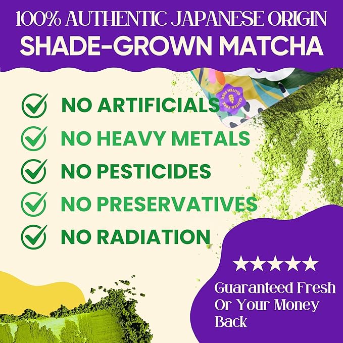 Mushroom Matcha 150g (25 servings, 70mg Caffeine, Zero Sugar) with Lion’s Mane, Cordyceps, Reishi, Chaga | Adaptogenic, Nootropic, Calm Energy, Gut Support & Cognitive Improvement | Miaroo