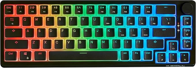 G.SKILL KM250 RGB 65% (67-Key) Mechanical Keyboard, PBT Dual Injection Keycap (Black)