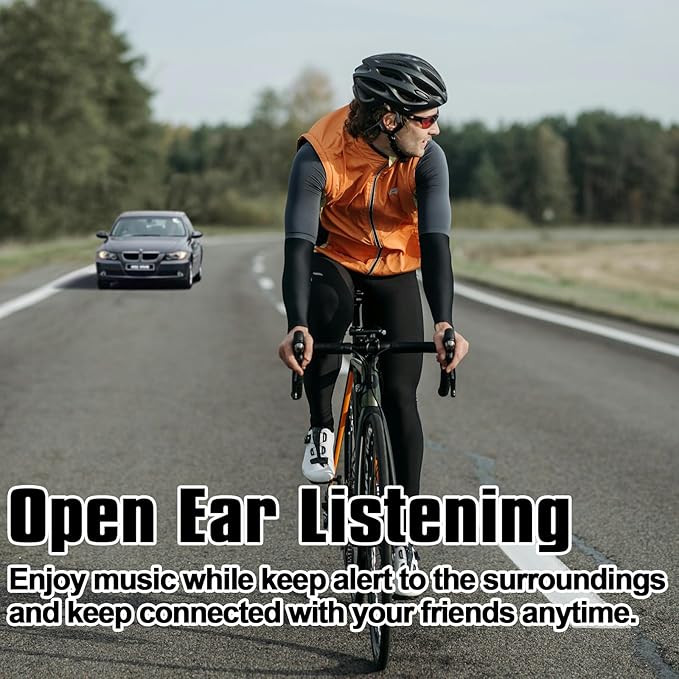 IPX8 Waterproof Bone Conduction Headphones Swimming Underwater Bluetooth Headsets with MP3 Player Open Ear Headsets with Mic Wireless Earphones Built-in 32GB Memory for Running Cycling Gym Workouts