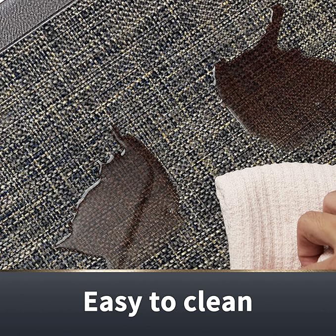 J&V TEXTILES Hillside Oversized Oil- and Stain-Resistant Anti-Fatigue Kitchen Mat (2-Pack Espresso)*