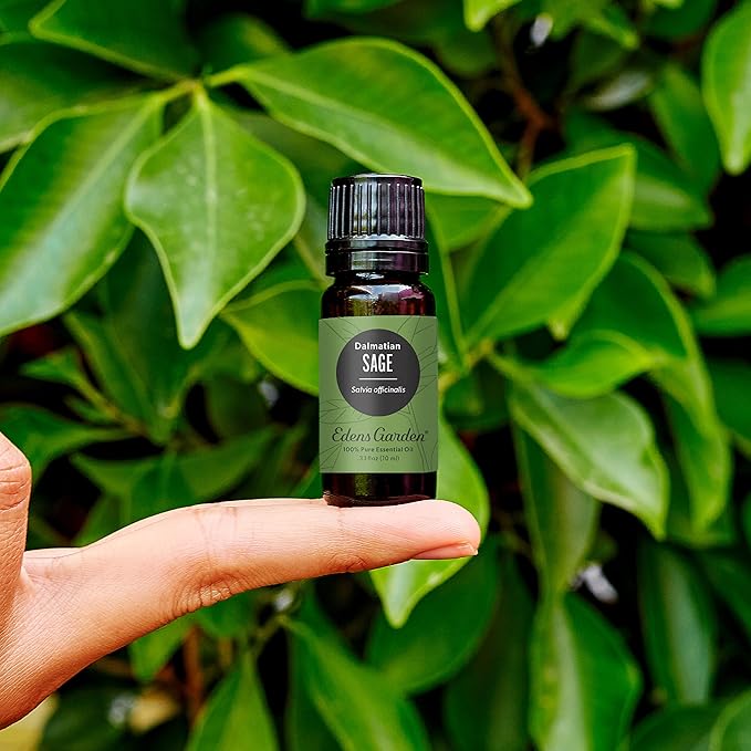 Edens Garden Sage- Dalmation Essential Oil- 100% Pure Premium Grade, Undiluted, Natural, Therapeutic, Aromatherapy, The Best for Diffuser, Candle, Laundry, Humidifiers 30 ml (1 fl oz)