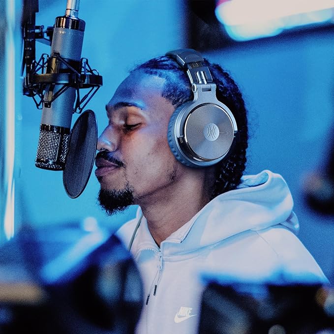 OneOdio Wired Over Ear Headphones Hi-Res Studio Monitor & Mixing DJ Stereo Headsets with 50mm Drivers and 1/4 to 3.5mm Jack for AMP Computer Recording Podcast Keyboard Guitar Laptop - Sky Blue