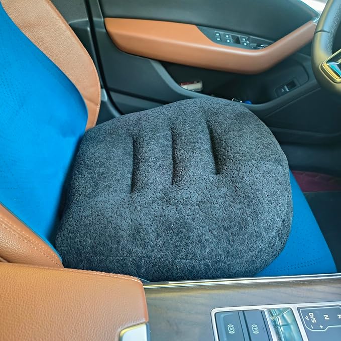 Super Thicken Car Seat Cushion for Adults/Office Chair Cushions/Butt Pillow for Car Long Sitting,Portable Car Seat Pad Fatigue Relief Suitable for Trucks,Cars,Office Chairs,Wheelchairs（Dark gray）