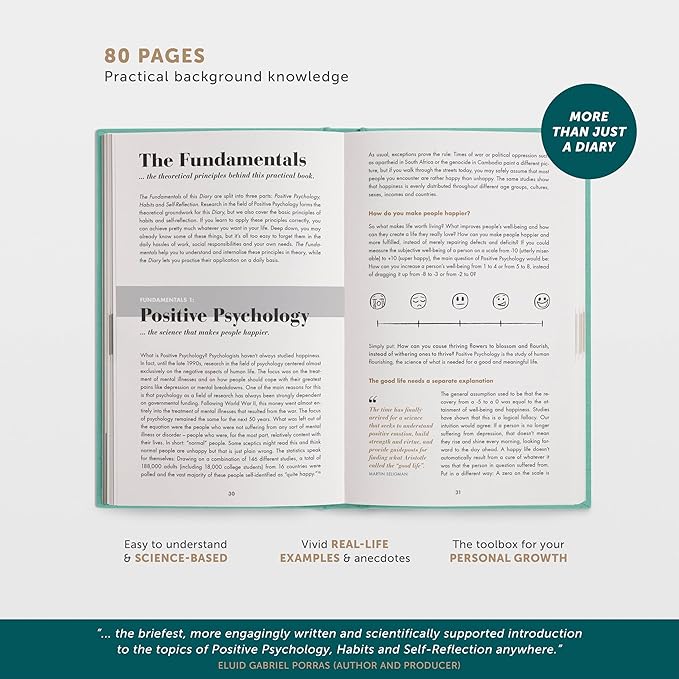 6-Minute Diary – 3-Million-User Gratitude Journal for Women & Men with Prompts – Guided Self Care Book Based on Positive Psychology – Daily Manifestation