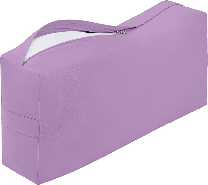 Retrospec Retrospec Sequoia Rectangular Yoga Bolster Pillow - Meditation Cushion for Yoga Practices - Includes Machine Washable 100% Cotton Cover & Durable Carry Handle