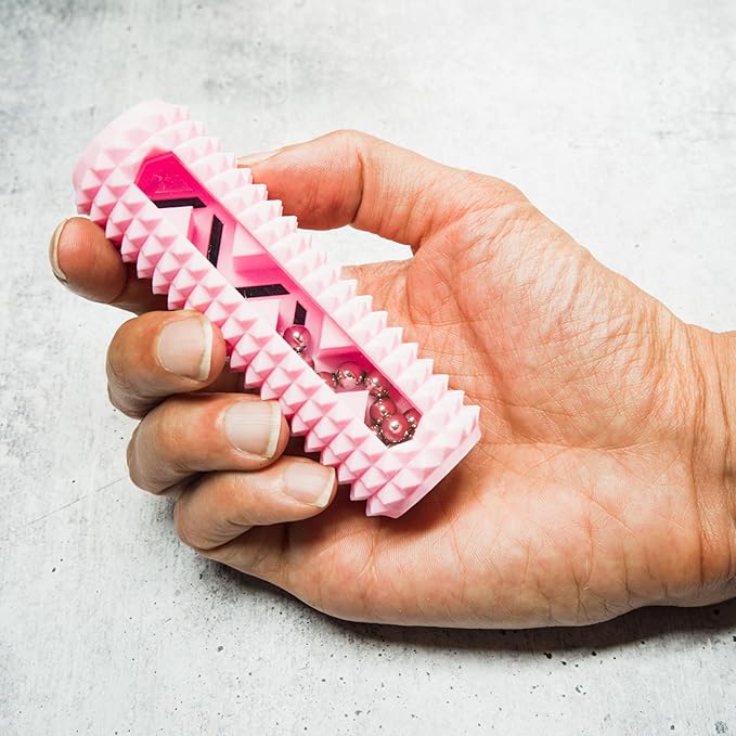 ZenStick – Spikey Sensory Fidget Toy with Steel Balls for Anxiety Relief, Focus, Stress Reduction & Mindful Stimulation (Sakura Pink)
