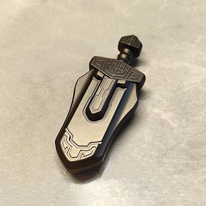 EDC Sword Decompression Toys Fidget Sliders Fidget Toys Stress Relief for Adults Magnetic Metal Toys Anti-Anxiety Office Desk Toys (Grey)