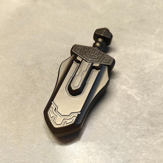 EDC Sword Decompression Toys Fidget Sliders Fidget Toys Stress Relief for Adults Magnetic Metal Toys Anti-Anxiety Office Desk Toys (Grey)