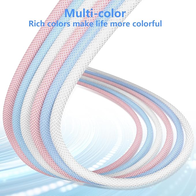 Fast Charging for iPhone 17 16 Pro Max Charger Colorful, 3Pack 20W USB C Fast Charger Block with 3Pack 6ft Long USB C Charging Braided Cable for iPhone 17/Air/16e/16/15 Pro, Airpods Pro, iPad Pro Air