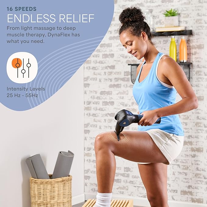 LifePro Percussion Massage Gun FSA HSA Eligible– Deep Tissue Handheld Massager for Athletes – Muscle Recovery Tool for Men & Women – Quiet, Portable with Attachment Heads & Travel Case