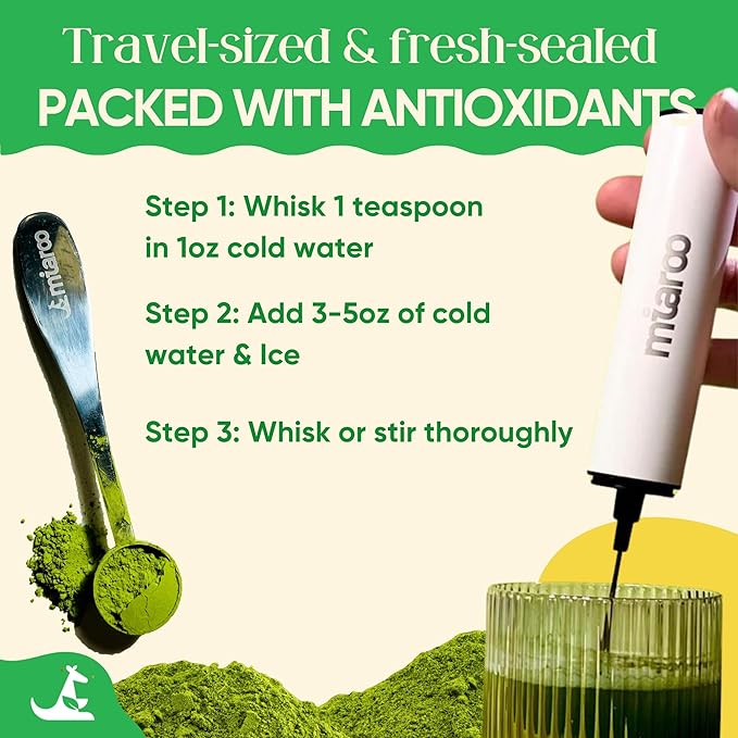 Lemonade Matcha 50g (25 Servings) | Sugar-Free Ceremonial Japanese Green Tea Powder with Crystallized Lemon and Monk Fruit | 20mg caffeine per serving | Detox and Calm Energy | Miaroo