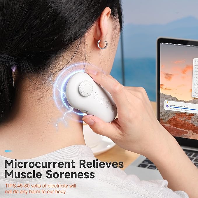 Microcurrent Fidget Toys for Adults - Stress Relief & Anxiety Relief Device, Handheld ADHD Sensory Toys to Improve Focus & Calm, Portable Design for Home, Office, Travel