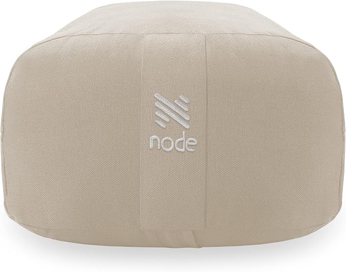 Yoga Meditation Cushion, 25" x 12" Rectangular Bolster with Organic Cotton Cover