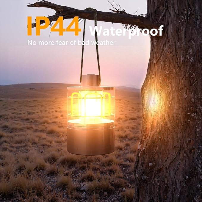 Portable Rechargeable Table lamp, Magnetic Outdoor lamp, Bedside lamp for Bedroom, Camping, Emergency, Hiking, Fishing and Home use