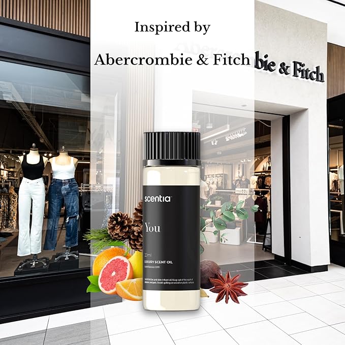 Fierce-Inspired Diffuser Oil - Scentia You Fragrance Oil Perfume Dupe - 20mL, 0.67 Fl oz Diﬀusers and Humidifiers - A and F Inspired Essential Scented Oil - Best for Aromatherapy, Mothers Day Gift