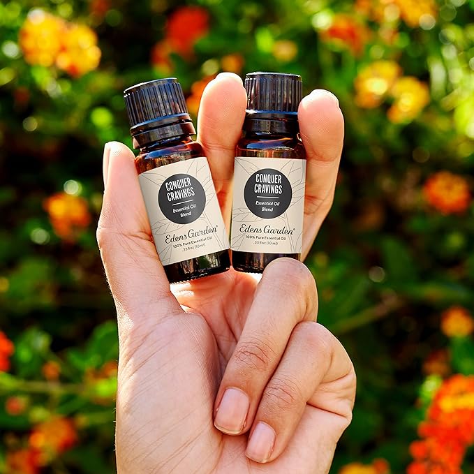 Edens Garden Conquer Cravings Essential Oil Blend- 100% Pure Premium Grade, Undiluted, Natural, Therapeutic, Aromatherapy, The Best for Diffusing, Skin, Humidifiers, Kid Safe 10 ml (.33 fl oz)