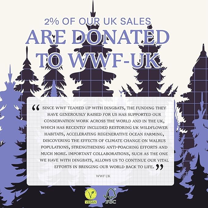 Dingbats* Wildlife A6 Plain Pocket Notebook - PU Leather Hardcover - Small Writing Journal for Work, Travel - Pocket, Elastic Closure, Bookmark