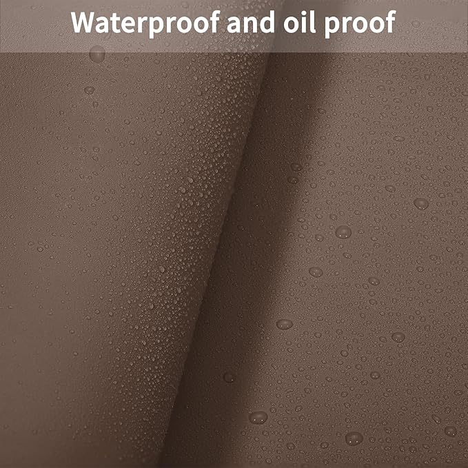 Leather Desk Mat,1.8mm Thick,16x60 Inch Desk Cover,Gold Desk Mat,Desk Protector Mat,Dresser Cover Top,Table Cover Rectangle,End Table Cover(Mud Color+Champagne Gold,16x60)