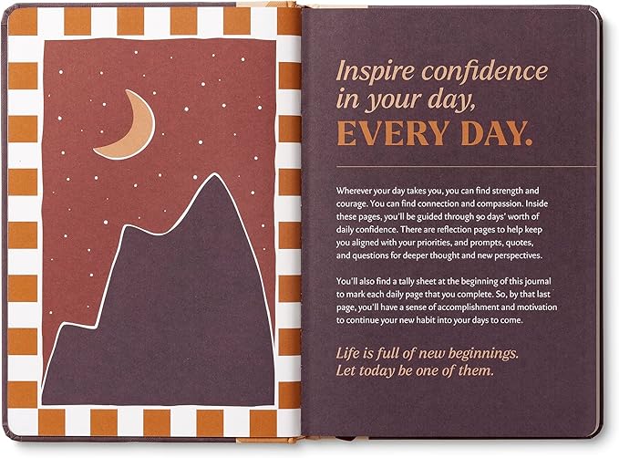 Compendium – Confidence Every Day Guided Journal: A Daily Practice for Strength and Courage – A 5-Minute a Day Personal Growth Notebook – An Inspiring Daily Journal for Forming New Habits