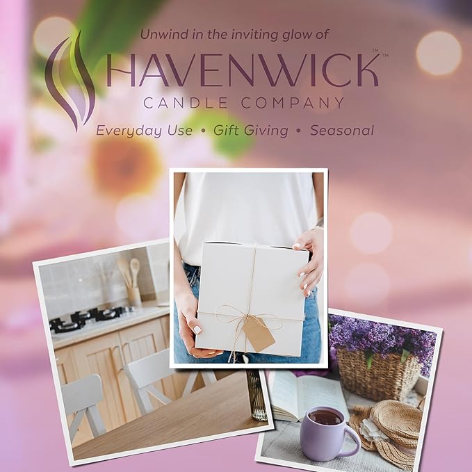 Havenwick First Bloom Soy Blend 22-oz Large Jar Candle, Long Lasting 110-130 Hour Burn Time with Single Cotton Wick, Relaxing Scented Candles for New Home Gift & Housewarming Parties