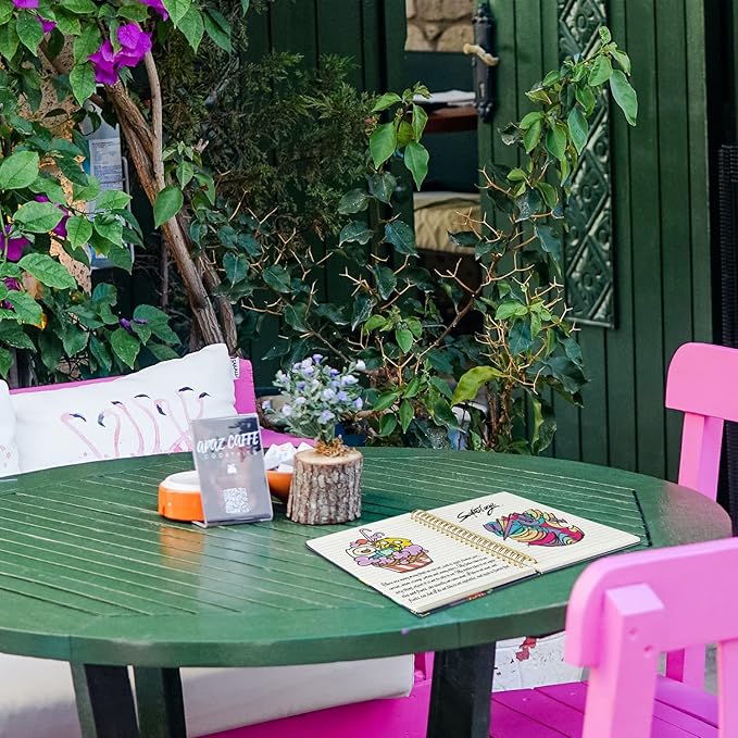 Lined Notebook Spiral, A5 Flower College Ruled Journals Bulk, 100GSM Thick Paper Travel Journal Set, Hard Cover, Wirebound Diary Planner, 75 Sheets per Book, 5.7x8.3 inch, 3 Pack