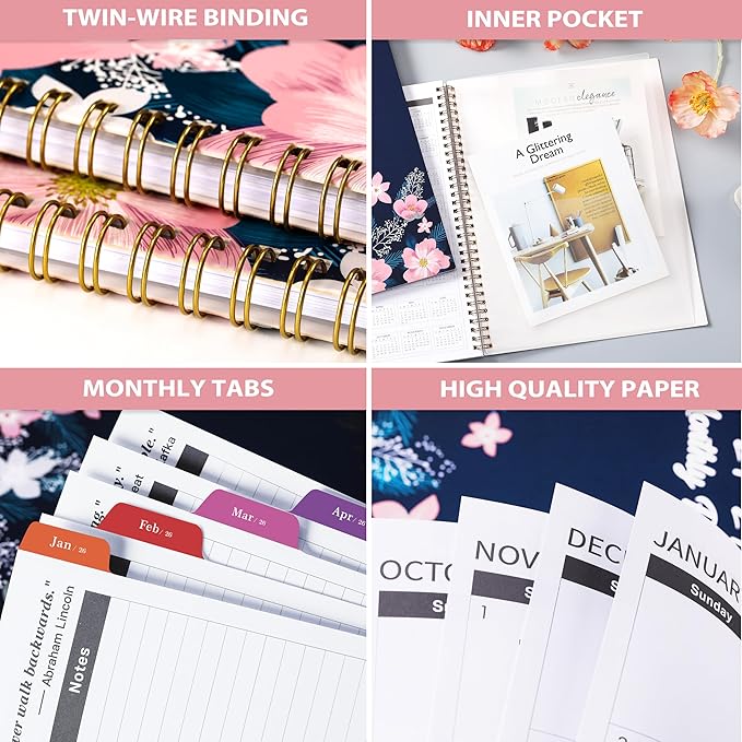 2026-2028 Monthly Planner - Jan 2026 - Dec 2028, 3 Year Months Planner, 2026-2028 Calendar, 9" x 11", Notes Pages, Inner Pocket, 36 Monthly Tabs