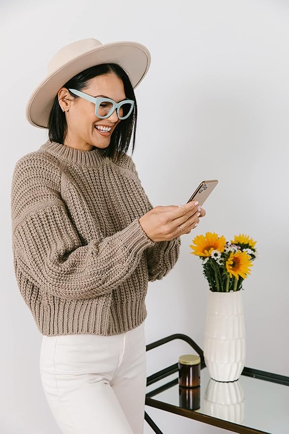 Peepers by PeeperSpecs Oprah's Favorite Center Stage Women's Oversized Blue Light Blocking Reading Glasses