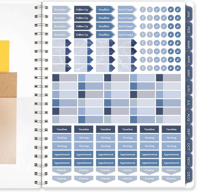 Cambridge 2026 Planner, Weekly & Monthly, 8-1/2" x 11", Large, Abyss (1756-905-26)